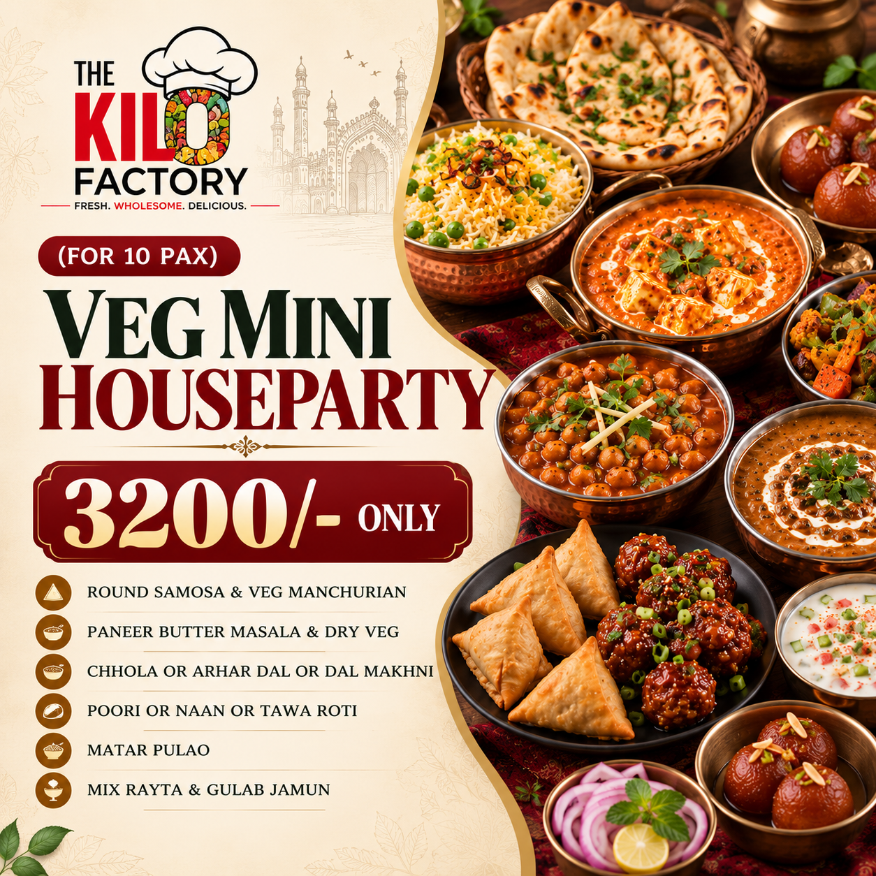 Veg Mini House Party (10 Pax)